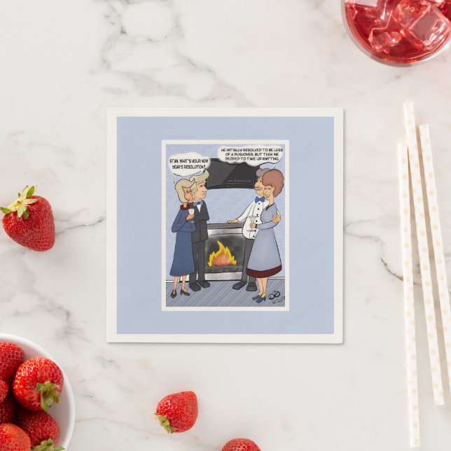 Lustigt nyårslösning Napkin Pappersservett (Insitu)