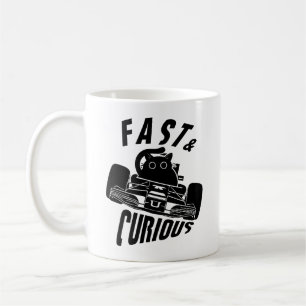 Lustigt Nyfiken bilkatt Kaffemugg