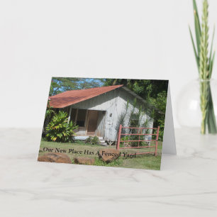 Lustigt Nytt adress kort. Meddelande