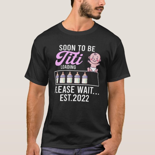 Lustigt nytt meddelande från Aun Gravid inom kort  T Shirt (Framsida)