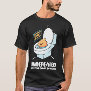Lustigt obesegrad Massive Dump Division Toilet Clo T Shirt
