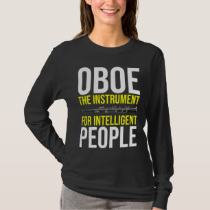 Lustigt Oboe Player Intelligent Musician Humor T Shirt