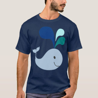 Lustigt och Coola Baby Whale Art Design T Shirt
