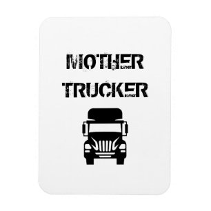 Lustigt och coola Mor Trucker av Storeman Magnet