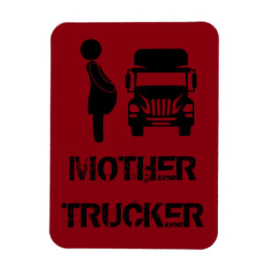 Lustigt och coola Mor Trucker av Storeman Magnet