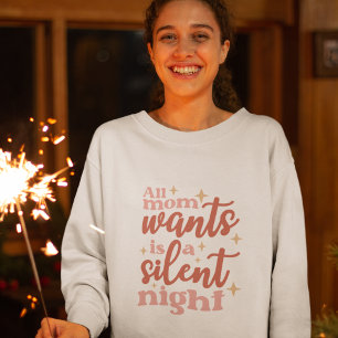 Lustigt och friskt jultomte Helgdag Silent Night M T Shirt