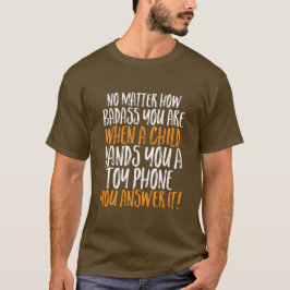 Lustigt och humoristiskt citat T-shirt om Kids