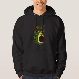 Lustigt och kute Avogato Avocado Cat Hoodie