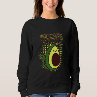 Lustigt och kute Avogato Avocado Cat T Shirt