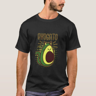 Lustigt och kute Avogato Avocado Cat T Shirt