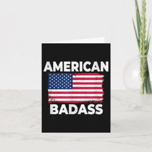 Lustigt och patriotiskt amerikanskt 4:e juli Dålig Kort