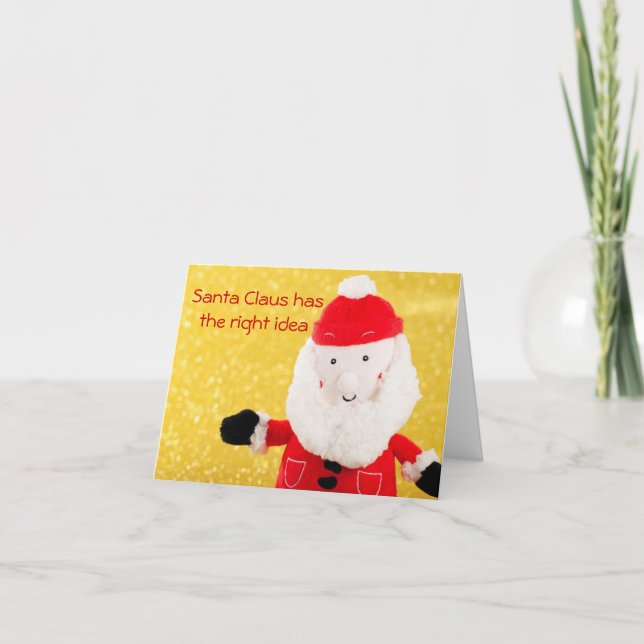 Lustigt och Sarkastic Julafton Card för oönskade g Helgkort (Framsida)