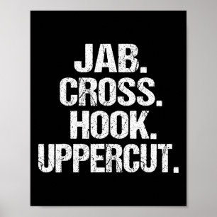 Lustigt och Sarkastic Kickboxer Jab Kor Krok Upper Poster