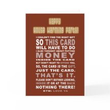 Lustigt och Sarkastiskt Housewarmekort