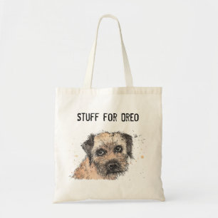 Lustigt och söt Gräns Terrier shopper Tote Tygkasse