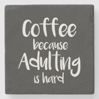 Lustigt och sött kaffe underlägg sten