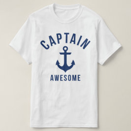 Lustigt och Superskoj Boat Kapten Shirt T