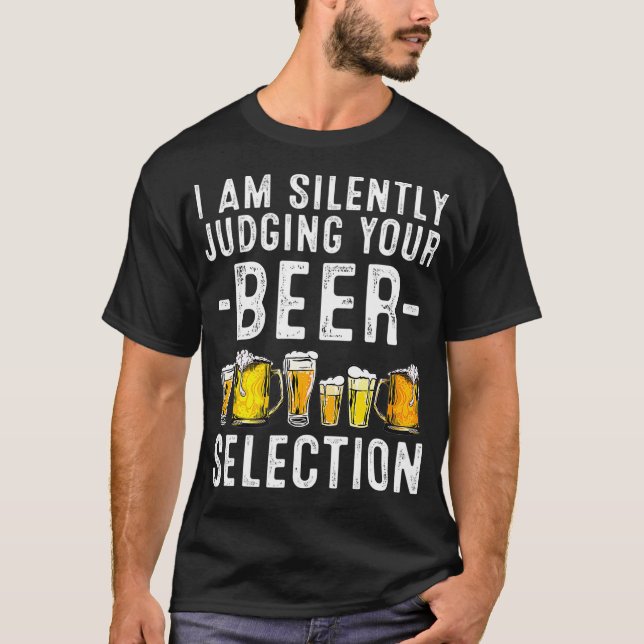 Lustigt och tyst dömande av Coolan Beer Gift Craft T Shirt (Framsida)