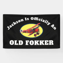Lustigt Officiell Gammal fokker över Backe-födelse
