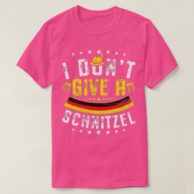 Lustigt Oktoberfest: Jag Ge inte Schnitzel-tyska T Shirt (Design framsida)