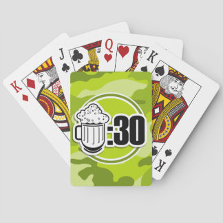 Lustigt öl: 30, ljusa gröntar, kamouflage casinokort