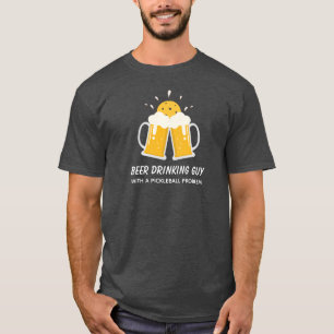 Lustigt öl som dricker en kille med ett problem m t shirt