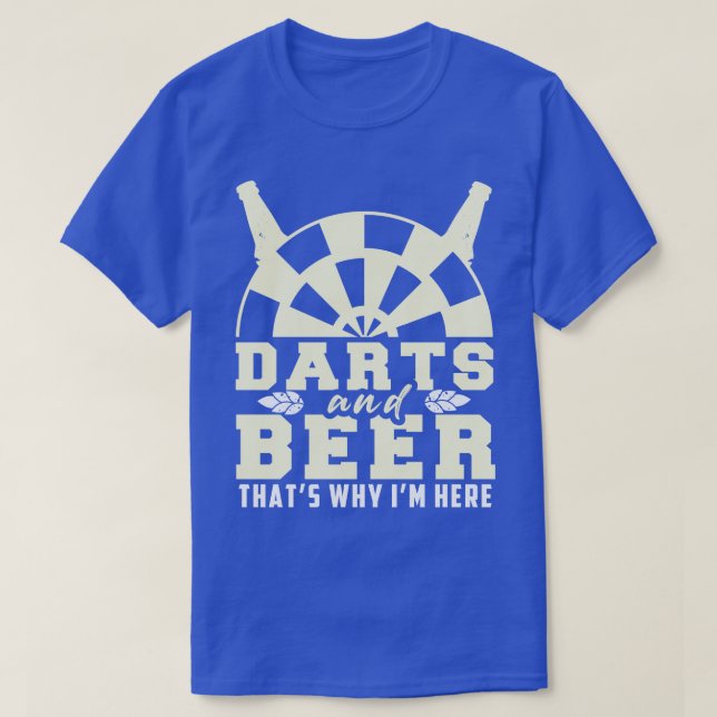 Lustigt öl som säger mörkt motif dart player gi t shirt (Design framsida)