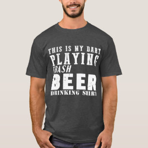 Lustigt öl som säger mörkt motif dart player gi t shirt