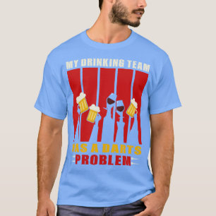 Lustigt öl som säger mörkt motif dart player gi t shirt