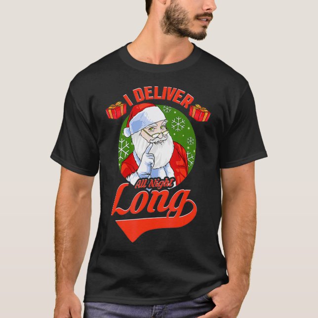 Lustigt, olämpligt jultomte I LEVER ALLT T Shirt (Framsida)