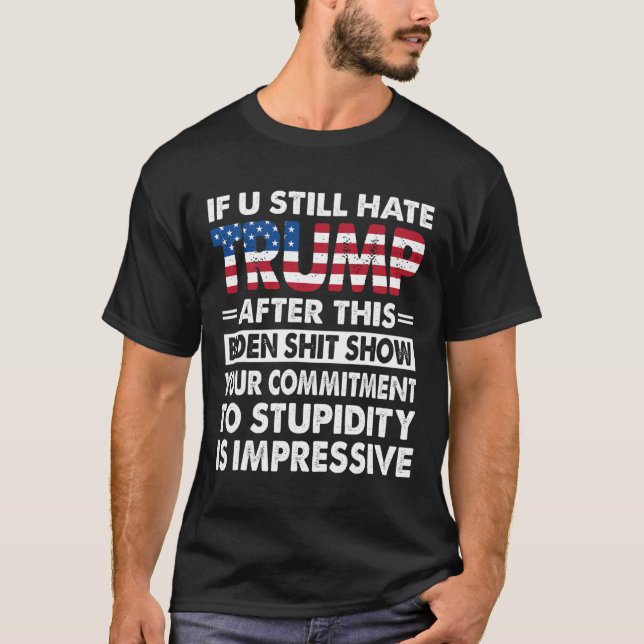 Lustigt om du fortsätter att fördröja trenden efte t shirt (Framsida)