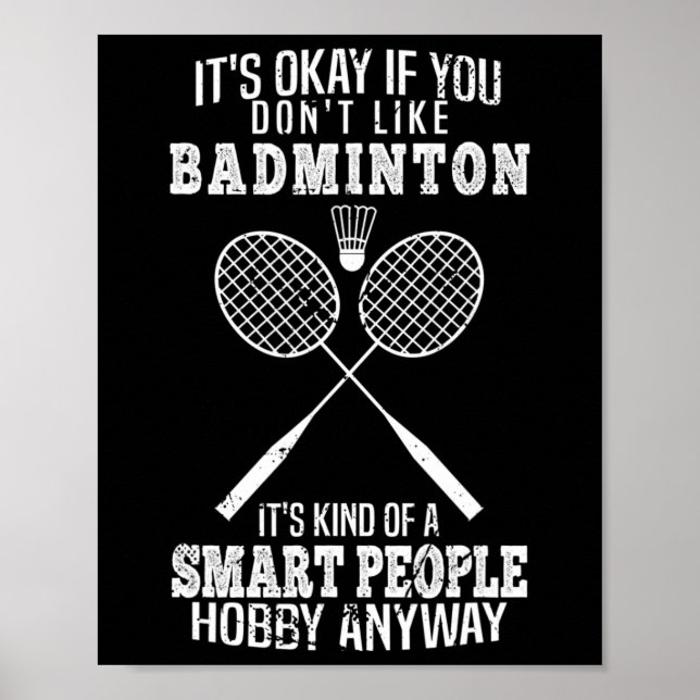 Lustigt om du inte gillar Dminton Poster (Framsidan)