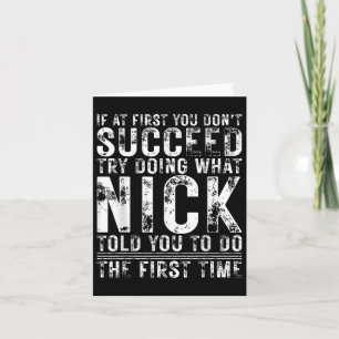 Lustigt om du inte lyckades på födelsedagen Nick I Kort