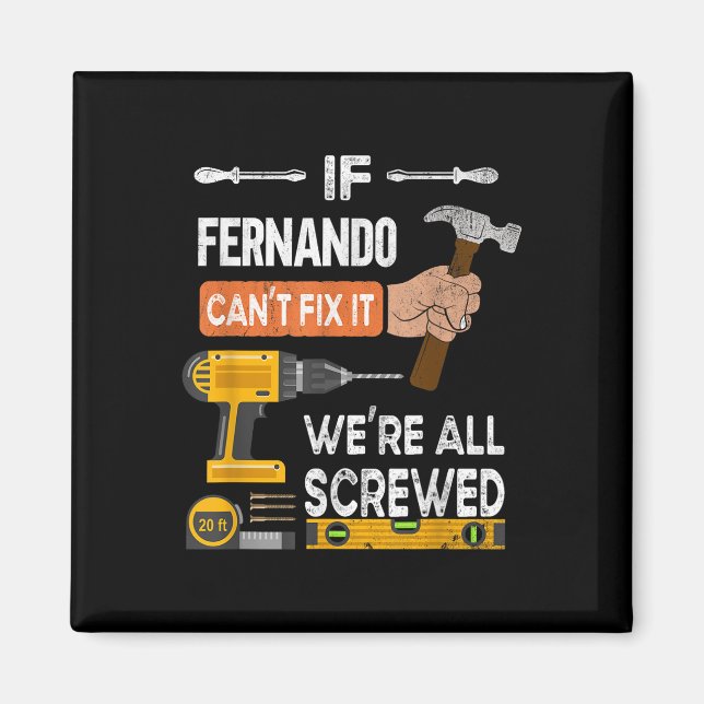 Lustigt om Fernando Cant korrigerar det kan Handym Magnet (Framsidan)