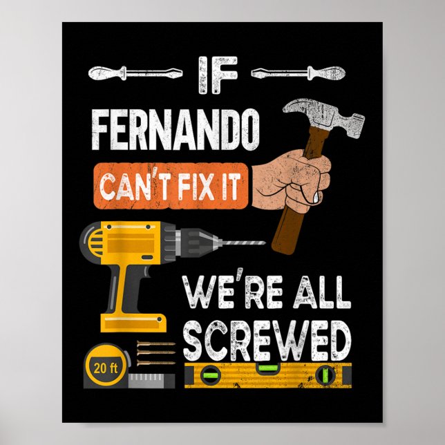 Lustigt om Fernando Cant korrigerar det kan Handym Poster (Framsidan)