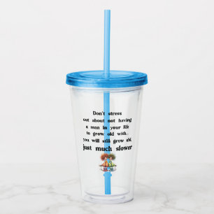 Lustigt om kvinnor och manar take away mugg