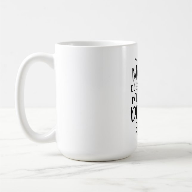 Lustigt om min mun inte säger det T-Shirt Kaffemugg (Vänster)