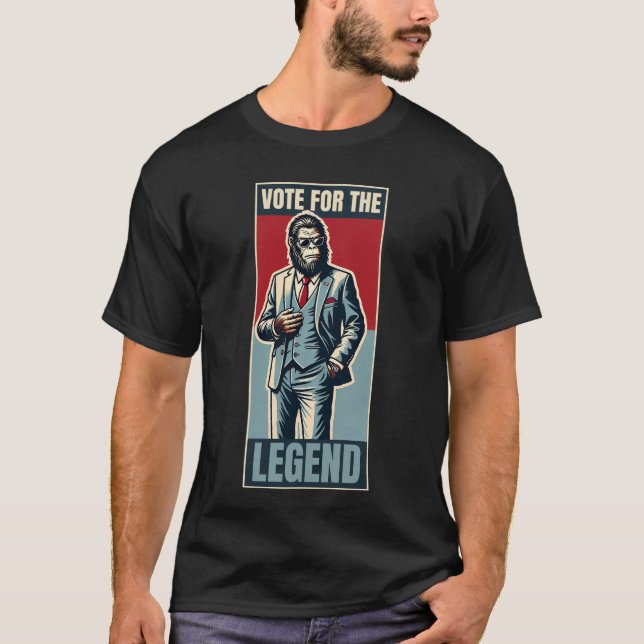Lustigt omröstningsresultat Bigfoot-Sasquatch 2024 T Shirt (Framsida)