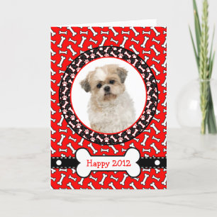 Lustigt önskar dig ett Gott nytt år Hund älskare-k Helgkort