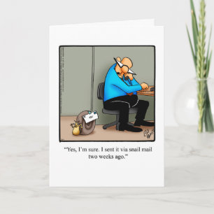 Lustigt Önskemål-hälsningskort i födelsedags Kort