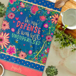 Lustigt oövervakat citattecken Blommigt Bees Namn Kökshandduk<br><div class="desc">Lustigt oövervakad Quote Snyggt FloralKitchen towel personlig med Namn. Dessa unika kökshanddukar är en perfekt gåva för att fira en födelsedag, pension, årsdag, party, gåva från bröllop, etc.. ett roligt för att fira alla tillfälle. Koppla ihop det med flaska i vin och ge en underbar gåva till vänner, familj, medarbetare,...</div>