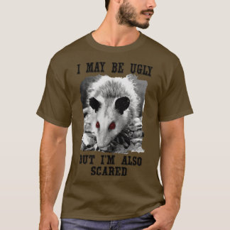 Lustigt opossum citerar jag kan vara ful, men han t shirt