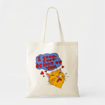 Lustigt Orange Cat Loving You Tecknad Stil