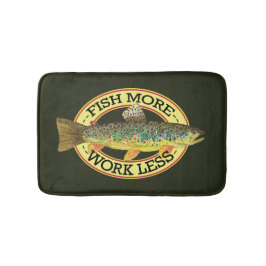 Lustigt Ord för fiskare Badrumsmatta