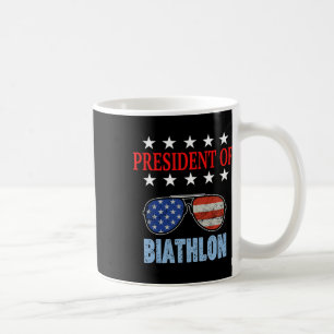 Lustigt ordförande för Biathlon Phrase. Biathlon B Kaffemugg