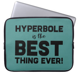 Lustigt Ordlekt hyperbole är Best Nerdy Geeky Laptop Fodral