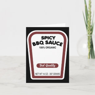 Lustigt Organic Bbq Sauce Halloween Easy Group Cos Kort