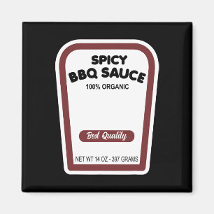 Lustigt Organic Bbq Sauce Halloween Easy Group Cos Magnet