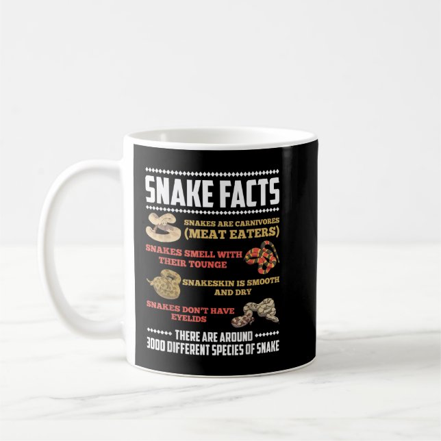 Lustigt ormfyndfaktologi kaffemugg (Vänster)