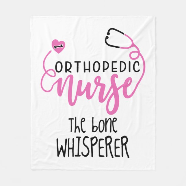 Lustigt Orthopedic Nurse citerar benviskaren - Fleecefilt (Framsidan)